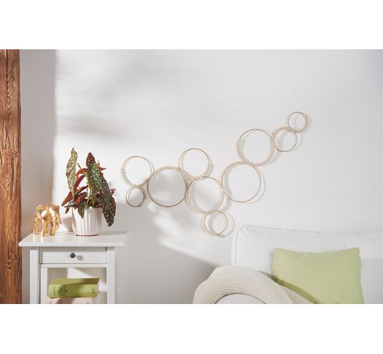 Anneaux en métal « Cercle », Doré, set de 10