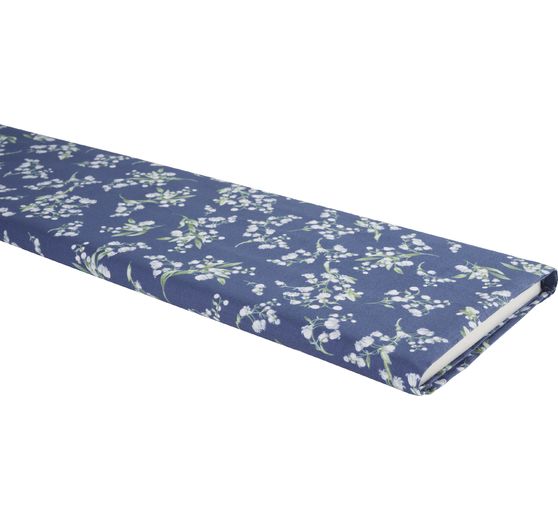 Tissu coton au mètre « Most Beautiful » Muguet bleu