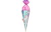 School cone cutout, silver iridescent