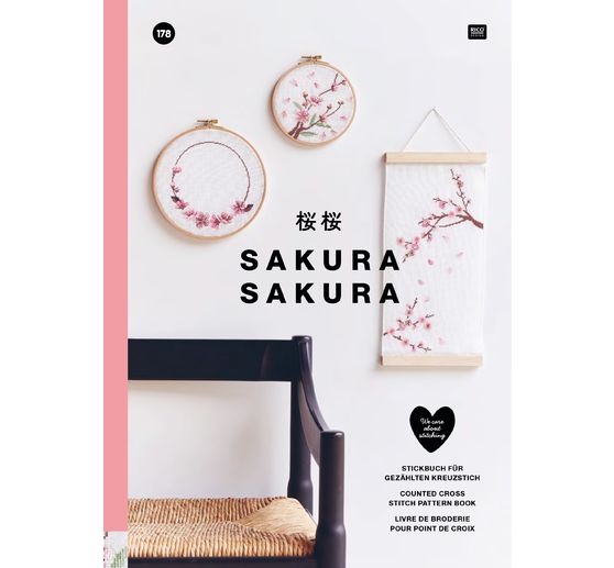 Livre de broderie Rico Design No. « Sakura Sakura »178 