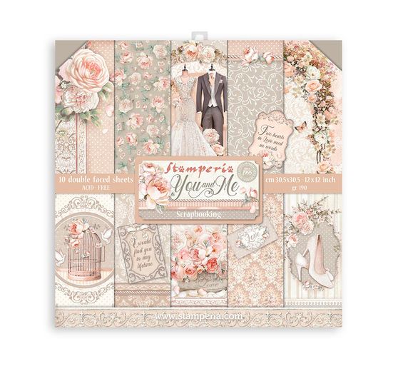 Bloc de papier scrapbooking « You and Me » 