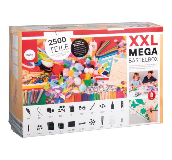 XXL-Mega boîte de bricolage, env. 2500 pc.