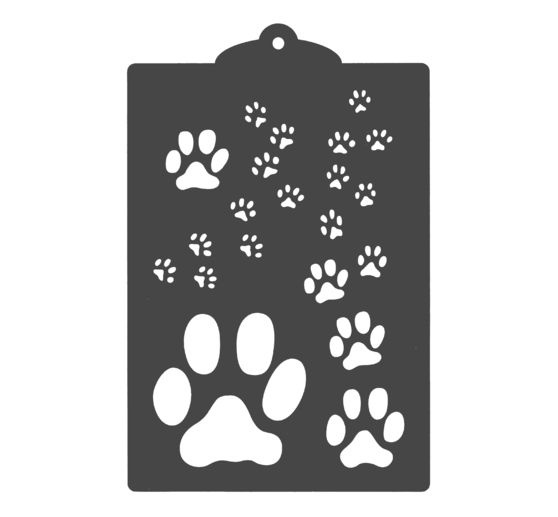 Stencil "Paw print"