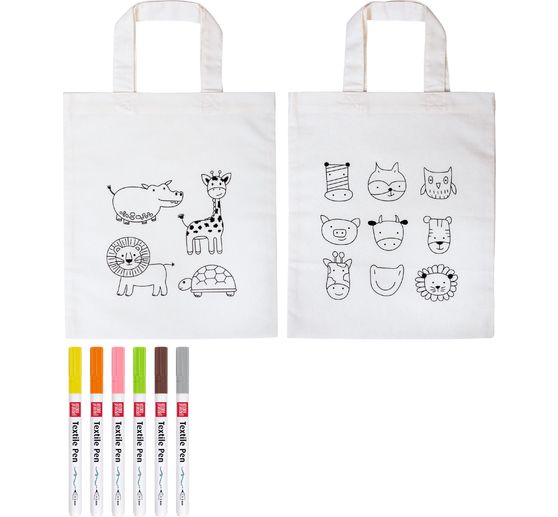 Kit de bricolage sacs pour enfants « Animals & Zoo »