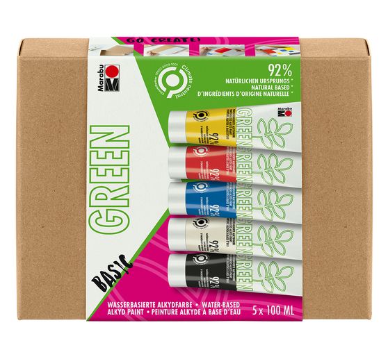 Marabu Green water-based Alkyd-Paint Set BASIC