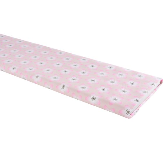 Tissu coton popeline au mètre « Sakura Fleurs roses » 