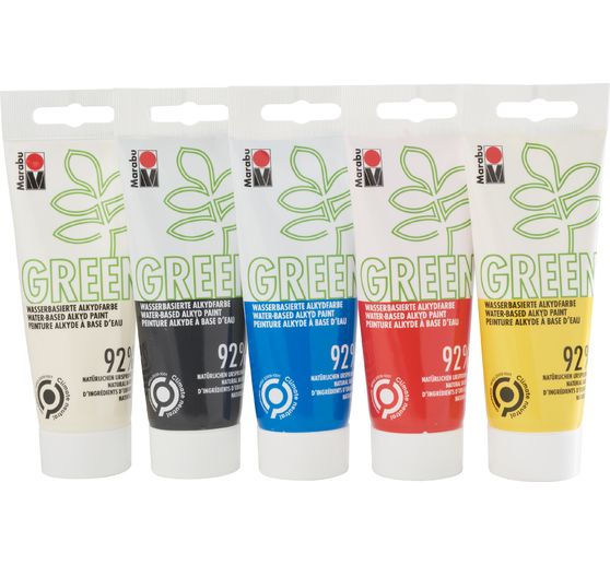 Marabu Green water-based Alkyd-Paint Set BASIC