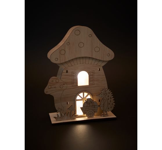 Maison amanite tue-mouches VBS « Hérisson », écl. LED 