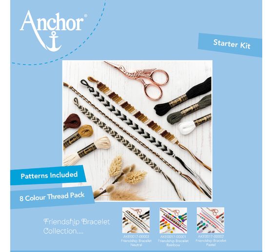Kit débutants Anchor « Bracelets brésiliens neutres »
