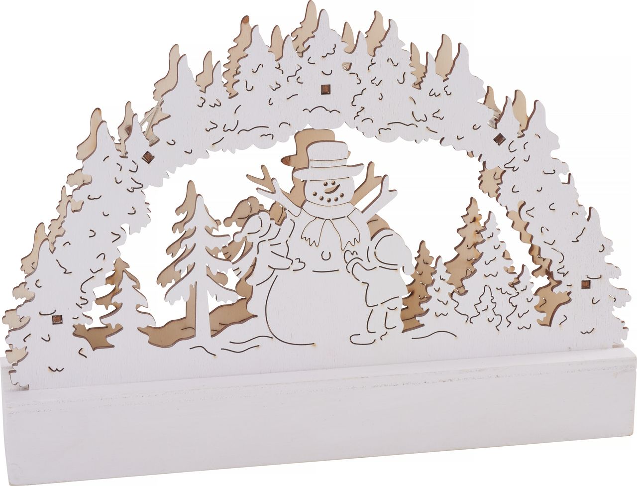 Suspensions bonhommes de neige lumineux - 4 pièces - Kits clés en main - 10  Doigts