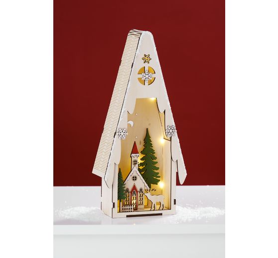 Sapin lumineux scène hivernale VBS, éclairage LED