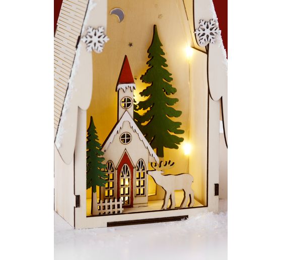 Sapin lumineux scène hivernale VBS, éclairage LED