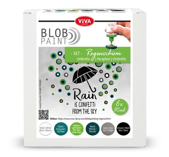 Set de peintures Viva Decor Blob Paint « Parapluie » 