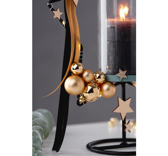 Boules de Noël en verre sur tige