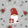 Serviette « Lutin et son cadeau » 