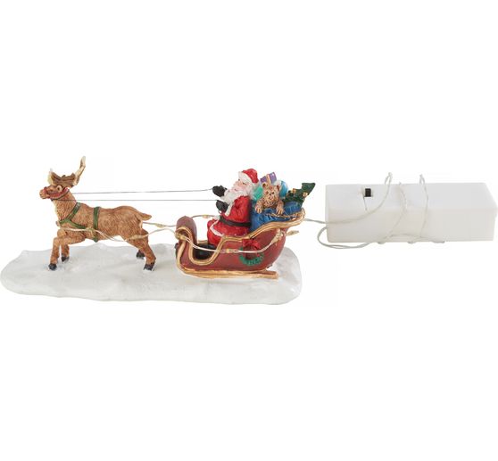 VBS Miniature santa sleigh with 1 reindeer