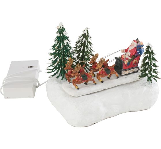 VBS Miniature movable santa sled