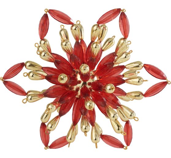 Set complet étoile en perles « Ruby Flower »