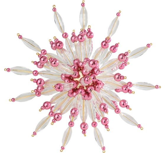 Set complet étoile en perles « Crystal Pink »
