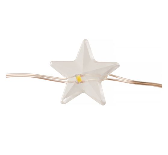 Guirlande lumineuse micro-LED VBS « Étoile », avec minuterie