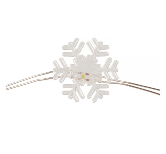 Guirlande lumineuse micro-LED VBS « Flocon de neige », avec minuterie