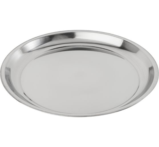 Plateau en inox, Ø 35 cm
