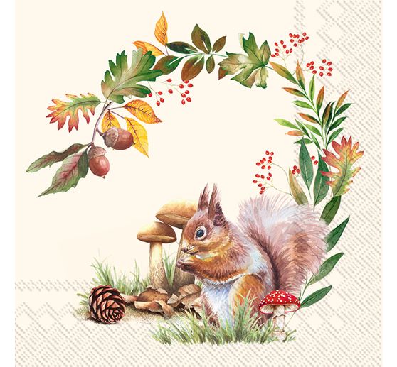 Serviette « Écureuil dans la forêt »