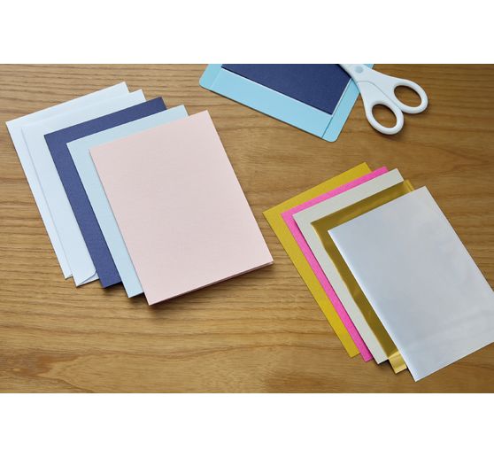 Cricut Joy double cards with inserts & envelopes "Insert Cards Sensei Sampler - Foil", 11.4 cm x 15.9 cm