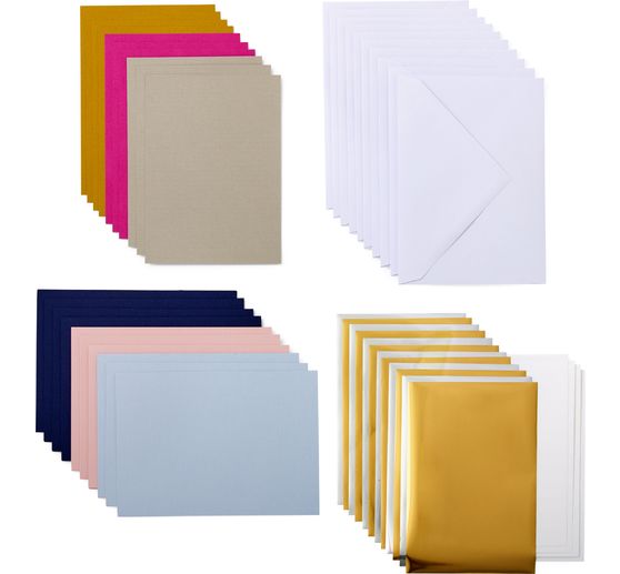 Cricut Joy double cards with inserts & envelopes "Insert Cards Sensei Sampler - Foil", 11.4 cm x 15.9 cm