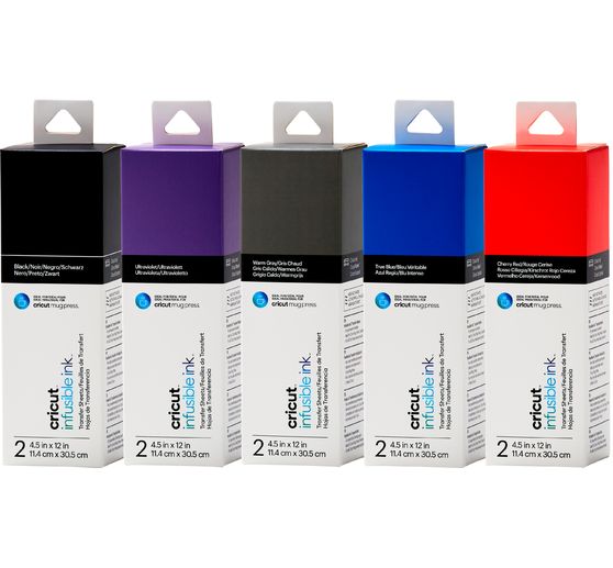 Feuilles de transfert unies Cricut « Infusible Ink », 11,4 x 30,5 cm