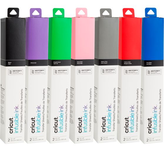 Feuilles de transfert unies Cricut « Infusible Ink », 30,5 x 30,5 cm