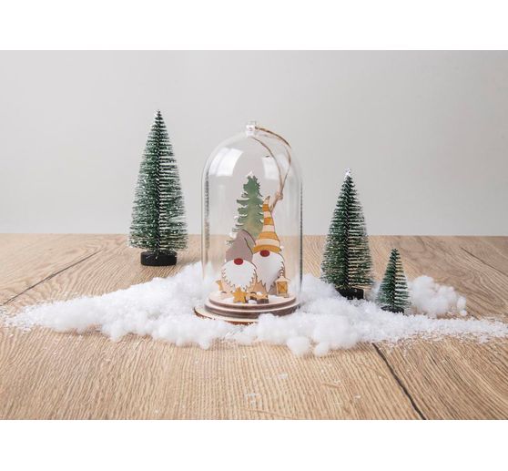 Décos à emboîter en bois « Lutin et sapin » 