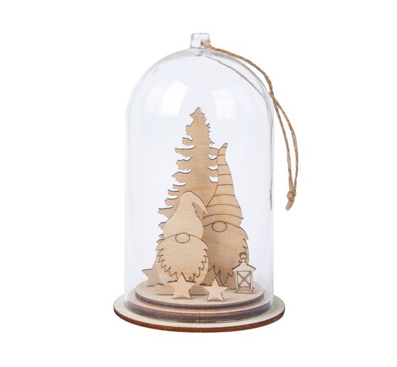 Décos à emboîter en bois « Lutin et sapin » 