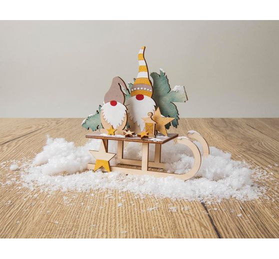 Wooden building kit "Gnome sleigh"