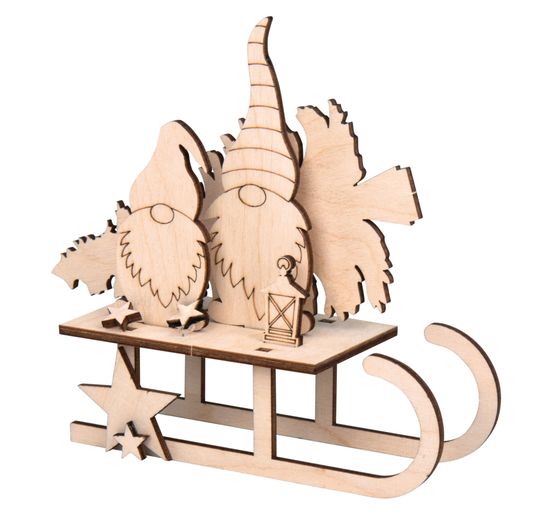 Wooden building kit "Gnome sleigh"