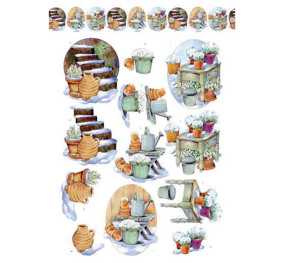  Livret de motifs 3D pré-estampés « Winter Charme » 