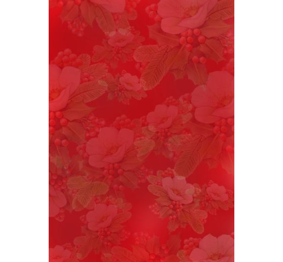 Livret de motifs 3D pré-estampés « Christmas Flowers » 