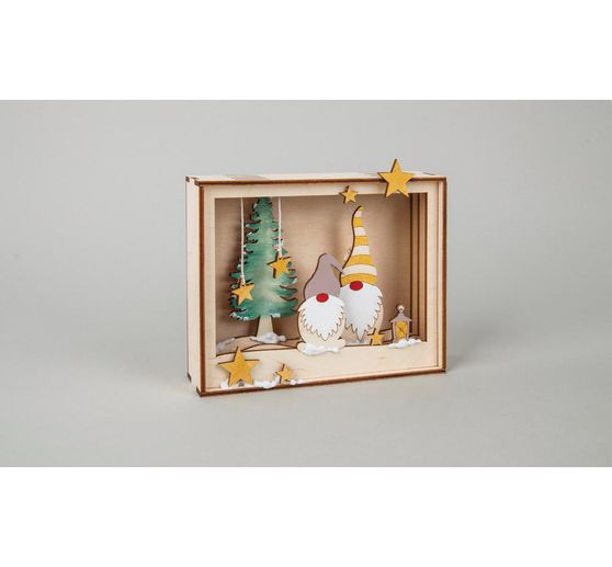 Kit de construction en bois cadre « Lutins » 
