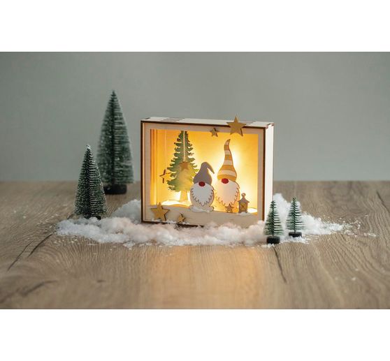 Kit de construction en bois cadre « Lutins » 
