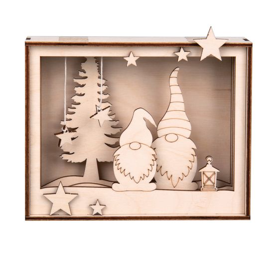 Kit de construction en bois cadre « Lutins » 