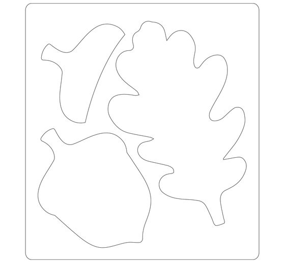 Gabarit d’estampe Sizzix Bigz « Acorn & Oak Leaf »