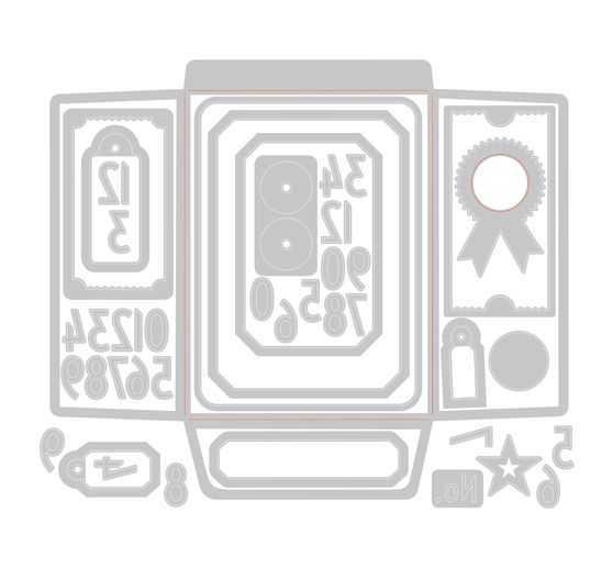 Gabarit d’estampe Sizzix Thinlits « Collector by Tim Holtz » 
