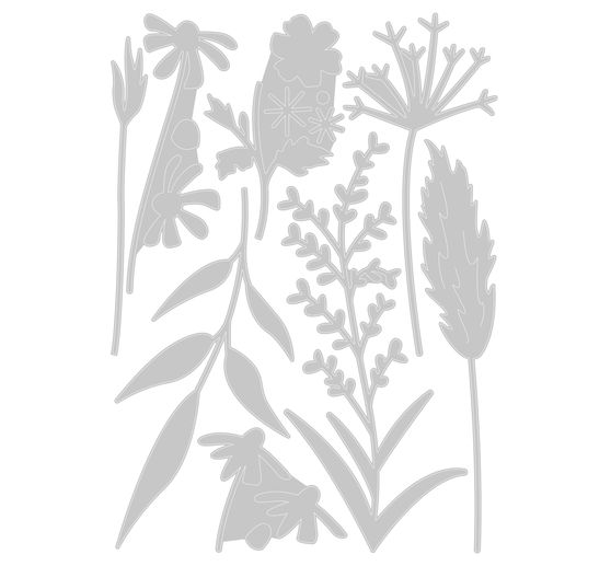 Gabarit d’estampe Sizzix Thinlits « Delicate Autumn Stems »