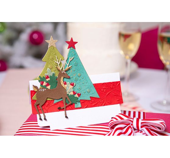 Gabarit d’estampe Sizzix Thinlits « Christmas Deer »