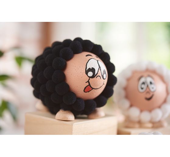 Pompons VBS, 15 mm, 60 pièces
