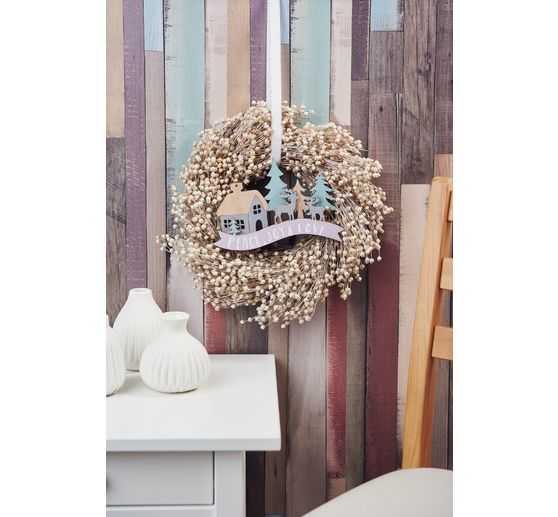 Motif en bois VBS « Silhouette hivernale »