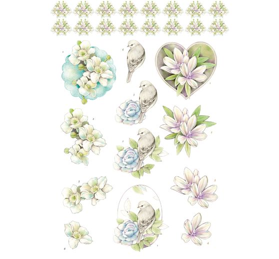 Livret de motifs 3D pré-estampés « Condolences » 