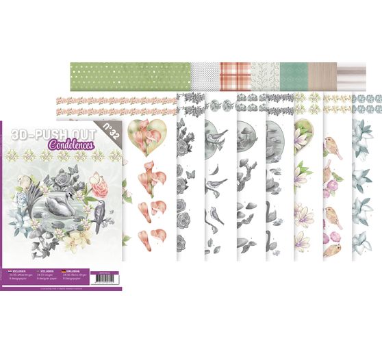 Livret de motifs 3D pré-estampés « Condolences » 