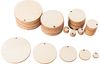 VBS Wooden discs "Size mix", 50 pieces