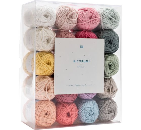 Laines Rico Ricorumi « Pastel », set de 20